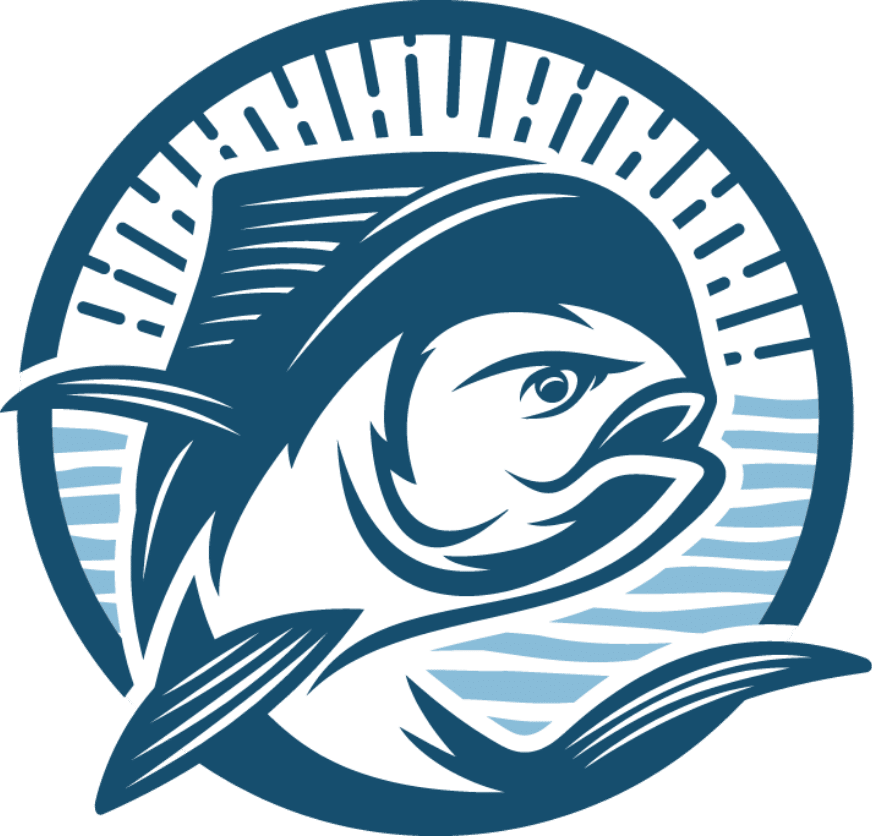 Dorado Dewatering blue fish favicon